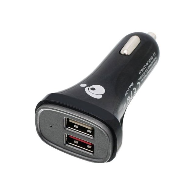 GearPower 3.0 Chargeur de Voiture Quick Charge - Adaptateur d'Alimentation de Voiture - 3 A - QC 3.0 - 2 Connecteurs de Sortie (USB)