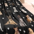 thumbnail image 3 of Dog Breeds Blanket,Comfortable Soft Flannel Throw Blanket,All Season,Warm Lightweight Blankets for Sofa Bed Couch Living Room Chair,60"x80", 3 of 4