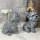 thumbnail image 5 of Jardín, Adornos De Perro De Piedra De Simulación, Artesanías De Resina Animal Para Decoración Del Hogar Inevent HA042849-01, 5 of 6