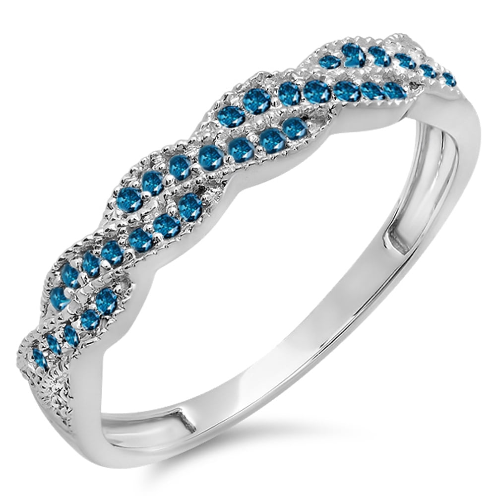 Dazzlingrock Collection Anillo De Plata De Ley Para Mujer