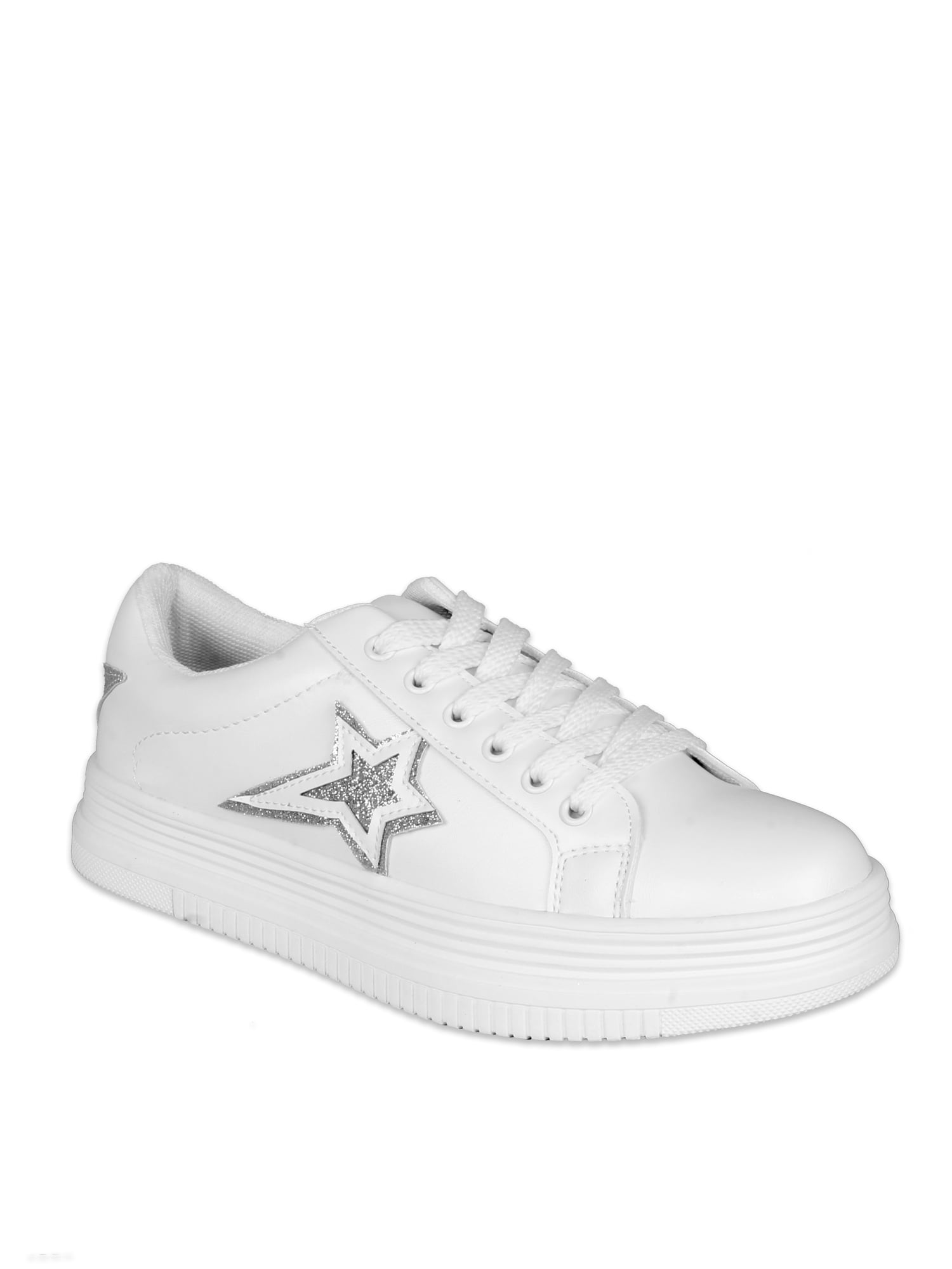 women's platform sneakers white