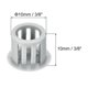 thumbnail image 2 of Uxcell 64Pcs 10mm Tapones de agujero redondos de nylon plástico gris claro, 2 of 6