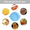 thumbnail image 2 of Sywqhk Revestimiento de silicona para freidora de aire, cesta antiadherente para freidora, alfombrilla de aceite (azul) Sywqhk Para estrenar, 2 of 9