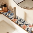 thumbnail image 2 of Yayeee Faucet Mat for Kitchen Sink 30" Diatomite Long Splash Guard Pad, Cats and Hearts, 2 of 7