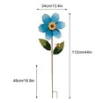 thumbnail image 3 of Outdoor Garden Courtyard Iron Art Sunflower Rotary Windmill, 3 of 11
