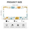 thumbnail image 3 of Watercolor Blue Yellow Flowers Leaves License Plate Frame 2 Pack Welcome Halloween Thanksgiving Licenses Plates Frames Front Licenses Plate Covers Car Tag Frame Aluminum License Plate Cover, 3 of 6