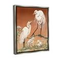 thumbnail image 4 of Stupell Industries Traditional Heron Family Animals & Insects Painting Gray Floater Framed Canvas Art Print Wall Art, 25 x 31, 4 of 10