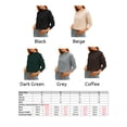 thumbnail image 2 of Sudadera de mujer, Sudadera de manga larga para mujer, jerséis casuales cálidos Tomshoo Café/Medio, 2 of 7