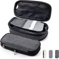 thumbnail image 1 of Estuche para Lápices de Gran Capacidad, Organizador Expandible, Bolsa de Utiles de Oficina, Estuche Aesthetic para Plumones y Colores, Papelería con Cremallera (Negro), 1 of 4