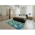 thumbnail image 5 of Ahgly Company Machine Washable Indoor Rectangle Transitional Pastel Green Area Rugs, 2' x 5', 5 of 7