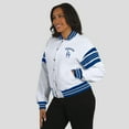 thumbnail image 5 of Women's WEAR by Erin Andrews White Los Angeles Dodgers Full-Snap Fleece Sweatshirt Jacket, 5 of 6