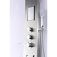 thumbnail image 5 of ANZZI Mesmer 58 in. Full Body Shower Panel with Heavy Rain Shower in Brushed Steel, 5 of 13