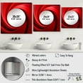 thumbnail image 4 of Designart "Vortex Of Red Perpetual Pulse" abstract spirals Square Mirror For Wall Decor - Large Red Square Printed Wall Mirror Art - Square Modern Mirror - Wall Mounted Square Large Mirror, 4 of 5