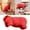 Red, variant on Sphynx Hairless Cat Sweater Cozy Warm Jacket for Four Legged Garment with Ribbed Black 25x19x3 cm