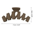 thumbnail image 2 of Unique Bargains 4 PCS Large Hair Claw Clips Hair Clips for Thick Curly Hair 4.33 Inch Wave Clips, 2 of 6