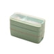 thumbnail image 1 of Greeniant Cajas Bento, vajilla de microondas de 3 capas, contenedor de almuerzo con calefacción con compartimentos, caja de almacenamiento de alimentos Kits de desorden para acampar Verde Greeniant OD028441-02, 1 of 6