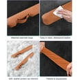 thumbnail image 3 of Leather Car Seat Gap Filler Universal for Car Truck SUV to Block The Gap Between Seat and Console Stop Things from Dropping 2 Sets Black, 3 of 14
