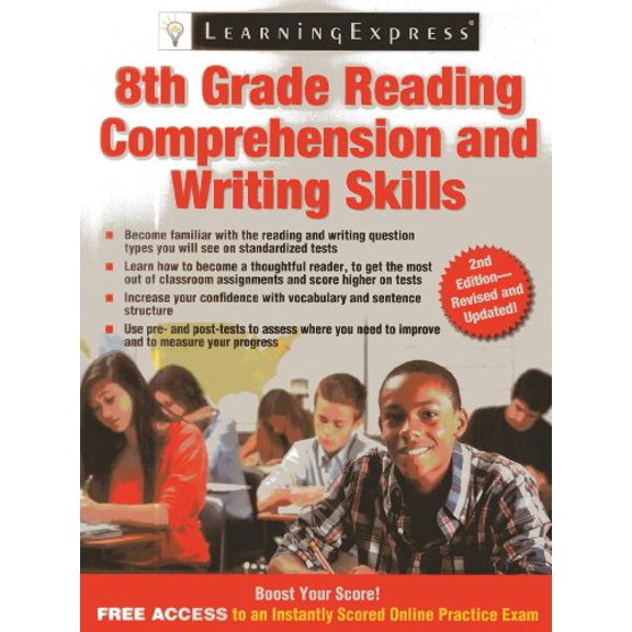 Pre-Owned 8th Grade Reading Comprehension and Writing Skills (Paperback) 1576859487 9781576859483