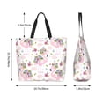 thumbnail image 5 of Yiaed Flamingo And Flowers Print Handbag for Women Tote Purse Shoulder Bag Large Fashion Hobo Purse Handbag Shopping Tote, 5 of 5