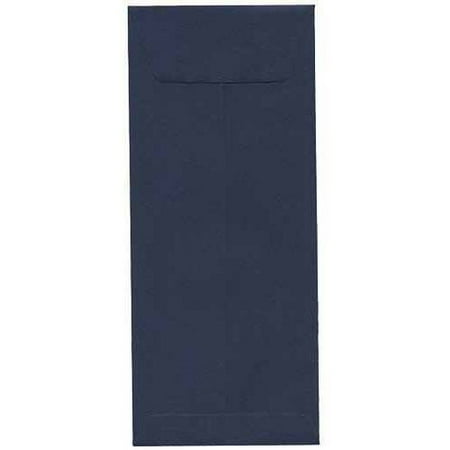 JAM Paper #12 4-3/4" x 11" 80 lb Policy Cardstock Envelopes, Navy Blue, 25-Pack