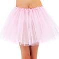 thumbnail image 2 of Women's Three Layered Ballet Style Tutu Skirt,Light Pink_sparkling, 2 of 3