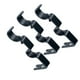thumbnail image 4 of Juego de 3 soportes de barra de cortina de metal ajustables para barras de 1 y 5/8 pulgadas, resistentes Negro, 4 of 8