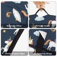 thumbnail image 6 of Unicorn and Star Blue Pattern Teens Toddler Nap Mat with Pillow, Sleeping Mat Bag for Preschool Daycare 60"x20", 6 of 6