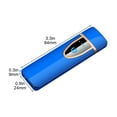 thumbnail image 3 of JingChun Electronic Lighter, USB Rechargeable Lighter Touch Ignition Cycle Charging Lighter,Windproof Plasma Lighter, LED Battery Indicator Flameless Lighter Boyfriends Father Gift, 3 of 6
