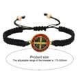 thumbnail image 3 of Pulsera trenzada hecha a mano Estilo religioso Pulseras de la suerte Regalo de joyería religiosa, 3 of 3