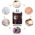 thumbnail image 6 of Yayeee 2 Pack Qtip Holder Bathroom Cotton Swab Canister with Lid Clear Dispenser Set, Brown Abstract Eagle, 6 of 6
