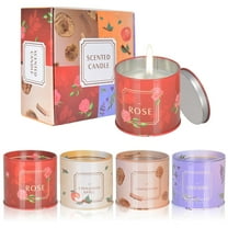 IC ICLOVER Scented Candles Gift Set, 4 Pack Aromatherapy Candles, Stress Relief Gifts for Women, Jar Candles for Home Scented, Each Candle Burns for 50 h