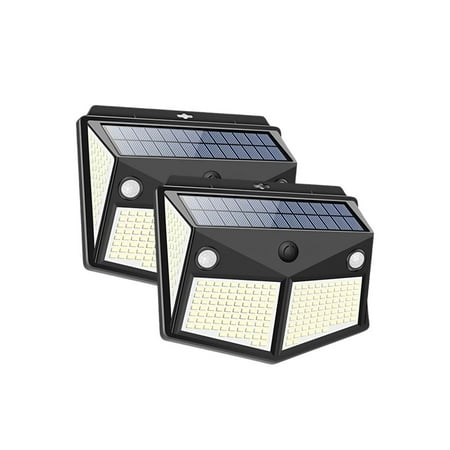 

Outdoor Solar Solar Spotlight 4 Side Lighting Bright Lamp Wall Sconce Decor for Home Street Yard Garden Type 2