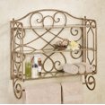 thumbnail image 2 of Abbianna Wall Shelf with Towel Bar Antique Gold Antique Gold, 2 of 5