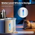 thumbnail image 4 of Dlopede Cat Water Fountain Motion Sensor Water Dispense for Cats and Dogs,Stainless Steel Battery Operated Pet Water Fountain,3.5L/118oz, 4 of 10