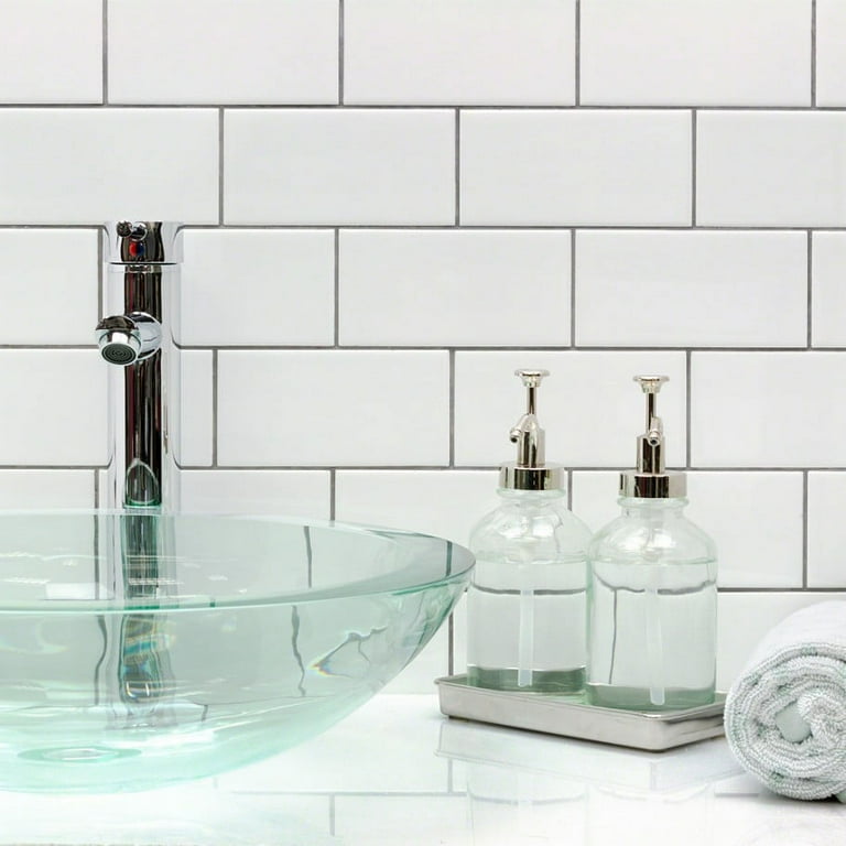 Bond Tile Core White 3 in. x 6 in. Polished Ceramic Subway Wall Tile (96 Pieces 11.73 Sq. Ft. / Box) Bond Tile Core White 3 in. x 6 in. Polished Ceramic Subway Wall Tile (96 Pieces 11.73 Sq. Ft. / Box)