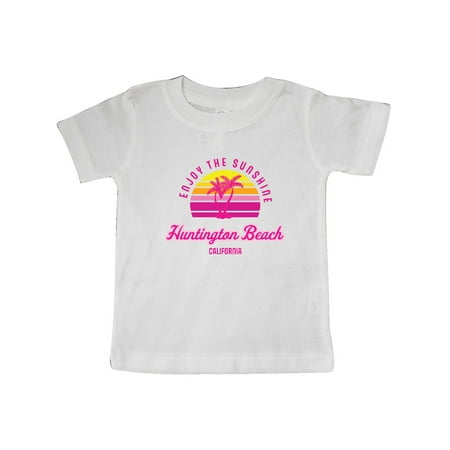 

Inktastic Summer Enjoy the Sunshine Huntington Beach California Pink Gift Baby Boy or Baby Girl T-Shirt