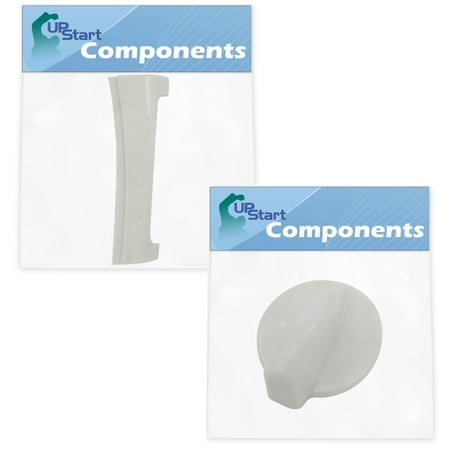 8181846 Washer Door Handle 8181859 Control Knob Replacement For Whirlpool Ghw9400pl3 Washer Compatible With Wp8181846 Front Load Door Handle