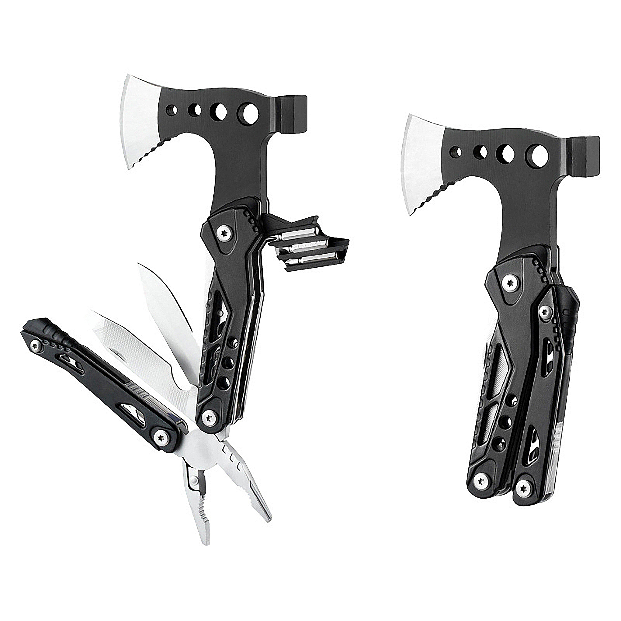 Multitool Axe Hammer 17 in 1 Stainless Steel Mini Multi tool Hammer