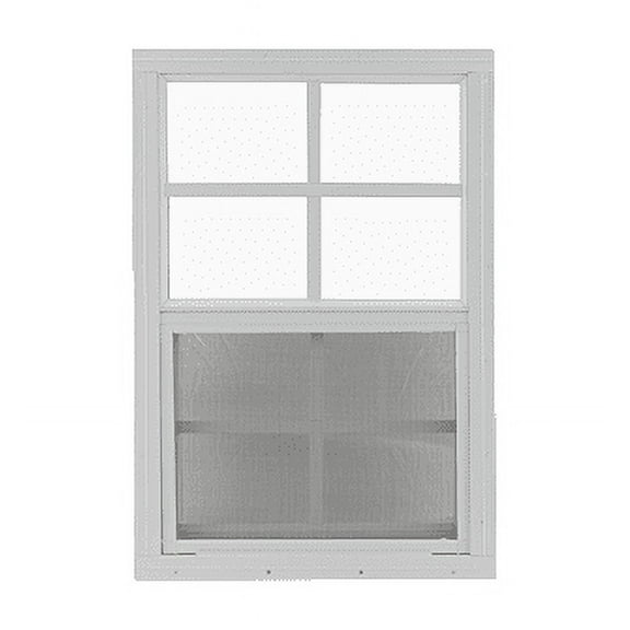 Shed Window and More 12 x 18 White Flush Safety Tempered Glass Small Playhouse, Coop