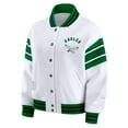thumbnail image 2 of Women's WEAR by Erin Andrews White Philadelphia Eagles Full-Snap Fleece Sweatshirt Jacket, 2 of 6