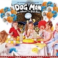 thumbnail image 4 of Dog Man Banner Backdrop Background Birthday Balloons Party Supplies Taspestry Poster Wall Decor, 4 of 5