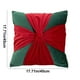 thumbnail image 3 of Funda de Almohada Sin Relleno. Cojín Decorativo Navideño con Lazo de Terciopelo. Funda de Cojín para Sofá. Cojín Decorativo para Sala de Estar., 3 of 6