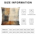 thumbnail image 5 of JEUXUS  Abstract Art Throw Pillow Covers, Brown and Beige Abstract Art Painting Double-Sided Cushion Cover  Decorative Home Gift Bed Pillowcase, Abstract Art 12, 5 of 5
