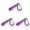 Purple-3Pcs, variant on 3Pcs Mini LED Flashlight Keychains Portable, Ultra-Bright Metal Carabiner Clip Keyring Lights, Compact Emergency Flashlights for Camping Hiking Cycling Survival Kits 2.4x0.6 Inch Blue
