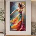thumbnail image 2 of Kit Pintura Por Números Sobre Lienzo Arte Al Óleo Artesanal Imagen Niña Pared Del 45x75cm, 2 of 9