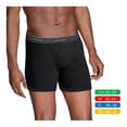thumbnail image 2 of Bóxer Fruit Of The Loom para Hombre, Ajustado Low Rise Negro 4 Piezas Talla EG, 2 of 4