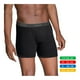 thumbnail image 2 of Bóxer Fruit Of The Loom para Hombre, Ajustado Low Rise Negro 4 Piezas Talla EG, 2 of 4