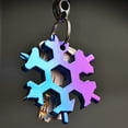 thumbnail image 4 of Pocketable Wrench 18 In 1 Snowflake Multitool,Stainless Steel Hand Tools-Snow Wrench, 4 of 7