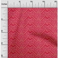 thumbnail image 1 of oneOone Cotton Poplin Red Fabric Geometric Bandhani Craft Projects Decor Fabric Printed By The Yard 56 Inches Wide, 1 of 4