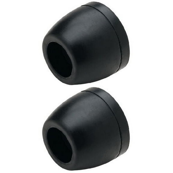 2 Pack 2-1/2" OD Boat Trailer Black Molded Rubber Side Guide Roller End Caps